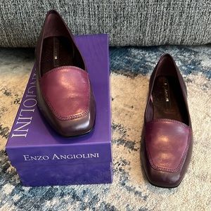 Enzo Angiolini Liberty burgundy flat